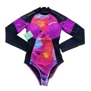 Sea-Doo Women's Small One Piece Rash Guard Swimsuit UV Protection Size Small